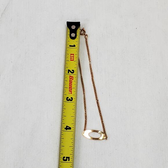 Avon Oval Gold Tone Link Chain Bracelet 4.25" Minimalist Classic Simple Basic - Picture 4 of 4